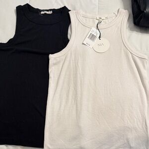 Women's Sleeveless Tops lot - Black and White